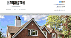 Desktop Screenshot of harringtonbuilders.co.uk